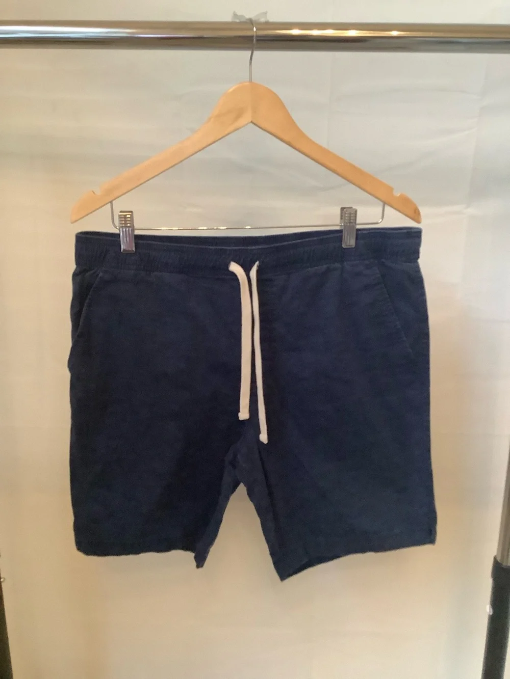 Goodfellow & Co Men's Drawstring Shorts Set Lot of 2 Beige Blue Size M